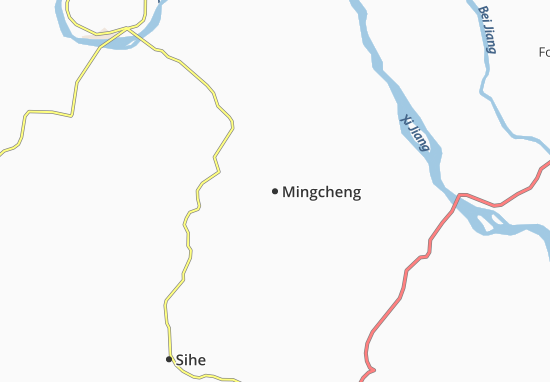 Karte Stadtplan Mingcheng