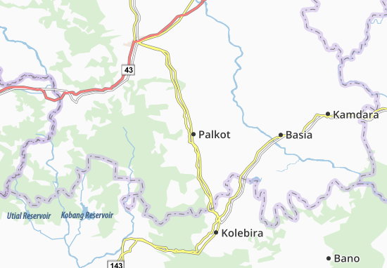 Palkot Map