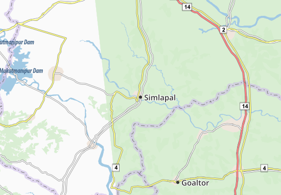 Karte Stadtplan Simlapal