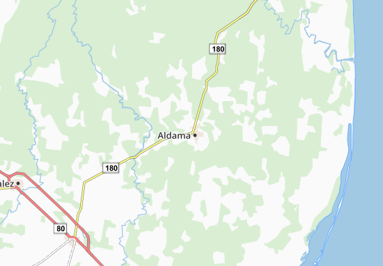 Karte Stadtplan Aldama