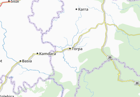 Mapa Torpa