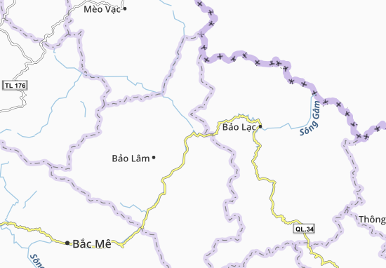 Kaart Plattegrond Lý Bôn