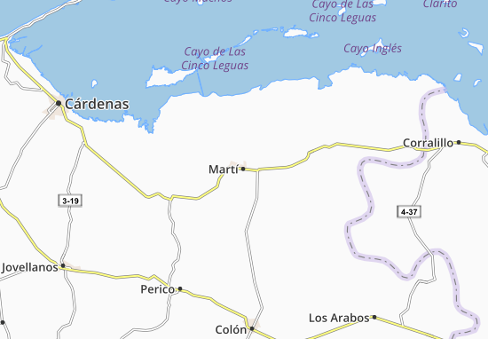 Karte Stadtplan Martí