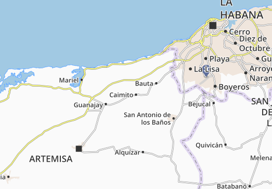 Kaart Plattegrond Caimito