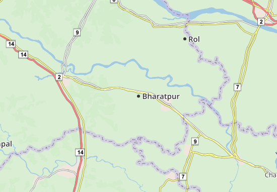 Kaart Plattegrond Bharatpur