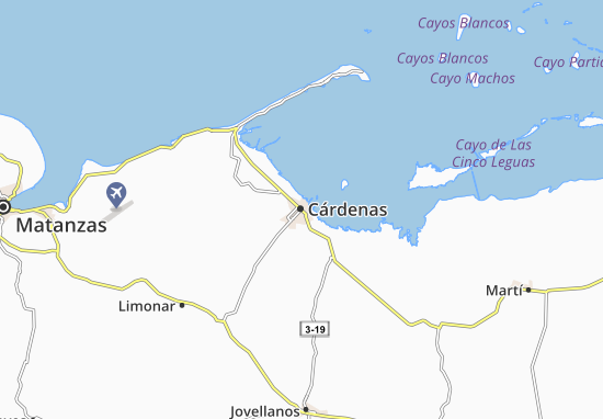 Karte Stadtplan Cárdenas