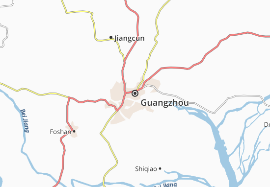 Karte Stadtplan Guangzhou