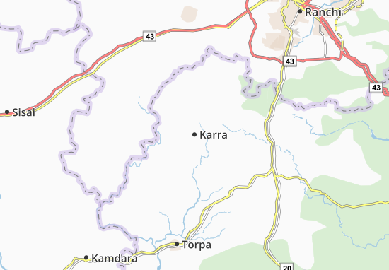 Mapa Karra