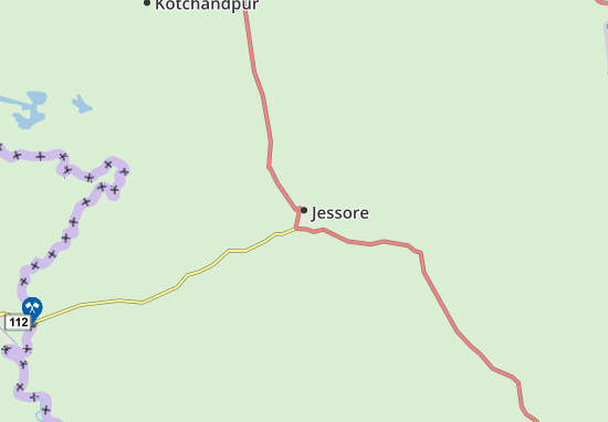 Kaart Plattegrond Jessore