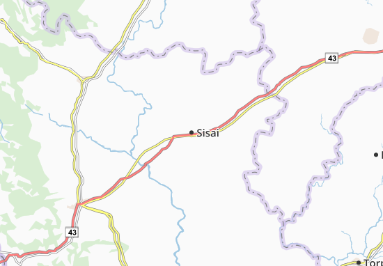 Mapa Sisai