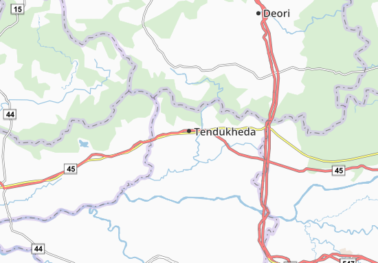 Tendukheda Map