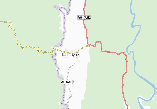 Kaart Plattegrond Kalemyo