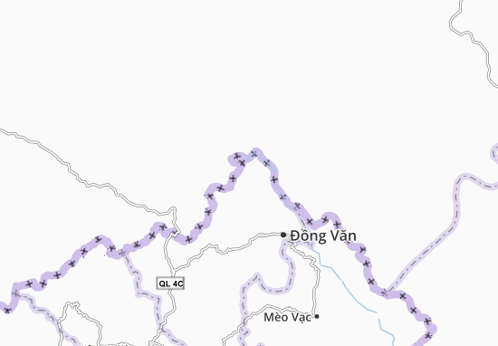 Karte Stadtplan Lũng Cú