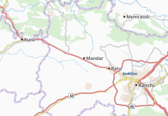 Karte Stadtplan Mandar