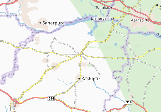 Kaart Plattegrond Ragunathpur