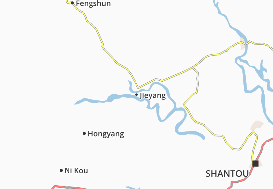 Kaart Plattegrond Jieyang