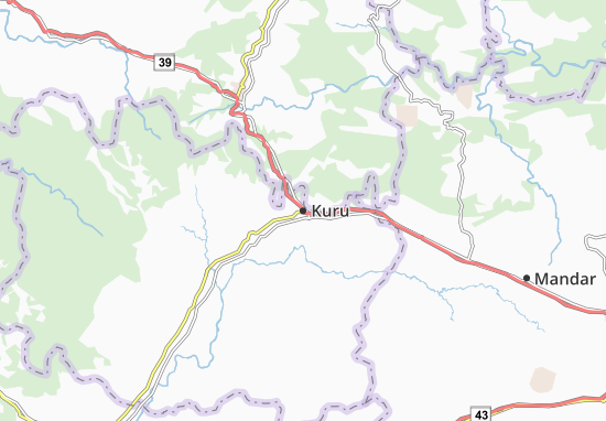 Karte Stadtplan Kuru