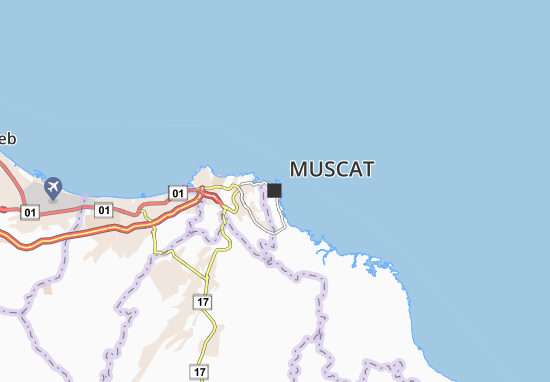 Mapa Muscat