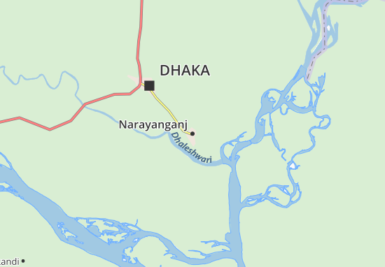 Kaart Plattegrond Narayanganj