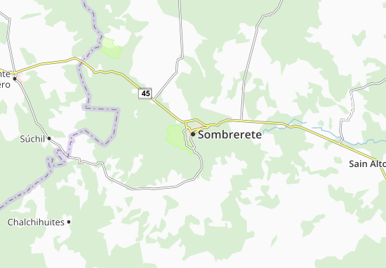 Sombrerete Map