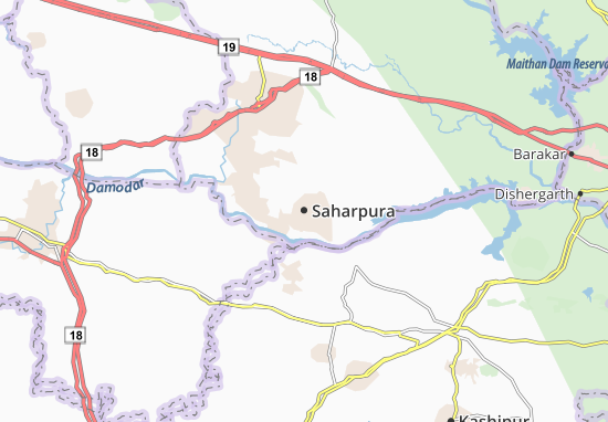 Karte Stadtplan Saharpura