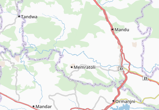 Mapa Pindra