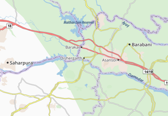 Mapa Dishergarth