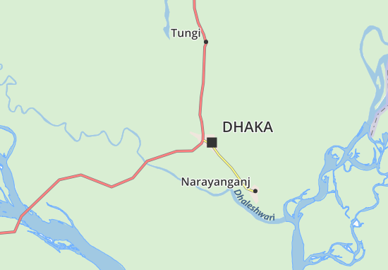 Kaart Plattegrond Dacca