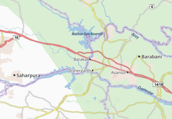 Karte Stadtplan Chirkunda