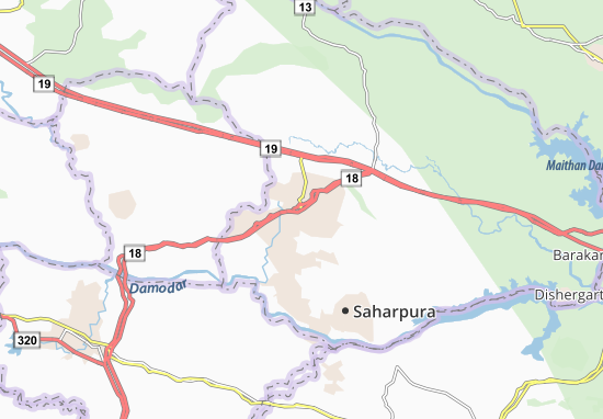 Karte Stadtplan Dhanbad