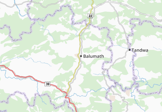 Mapa Balumath