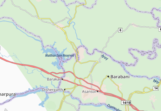 Karte Stadtplan Chittaranjan