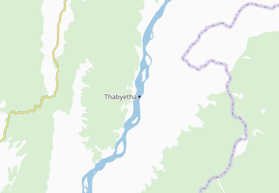 Karte Stadtplan Thabyetha