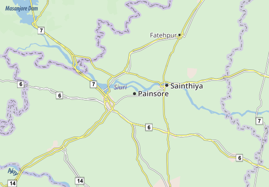Mapa Painsore