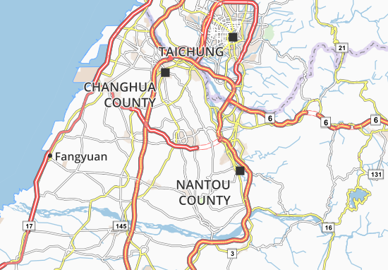 Karte Stadtplan Dongshan