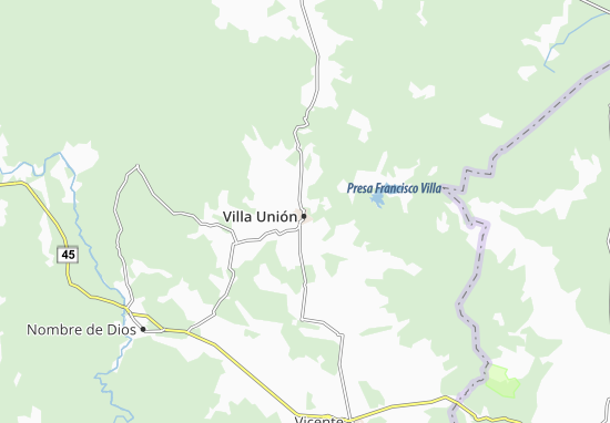 Villa Unión Map