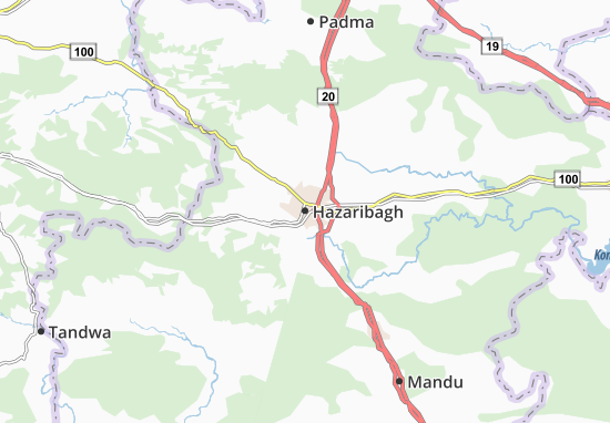 Mapa Hazaribagh