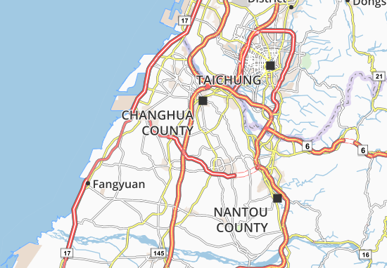 Mapa Anshang