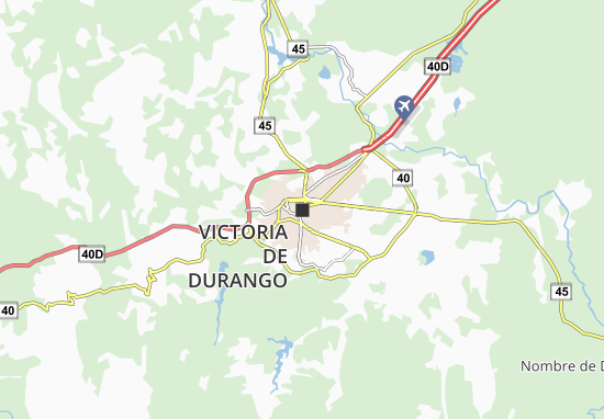 Mapa Victoria de Durango