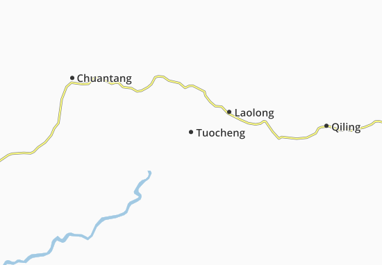 Mapa Tuocheng