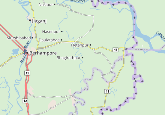 Kaart Plattegrond Bhagirathpur