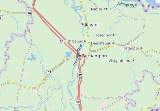 Karte Stadtplan Berhampore