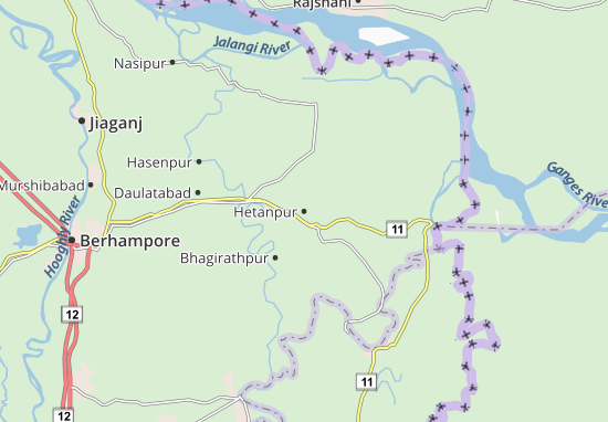 Karte Stadtplan Hetanpur