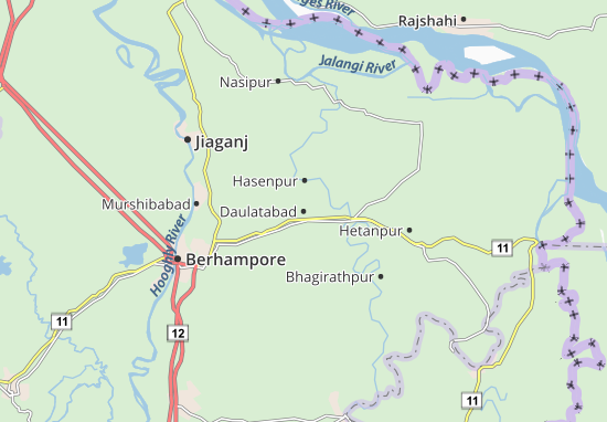 Karte Stadtplan Daulatabad
