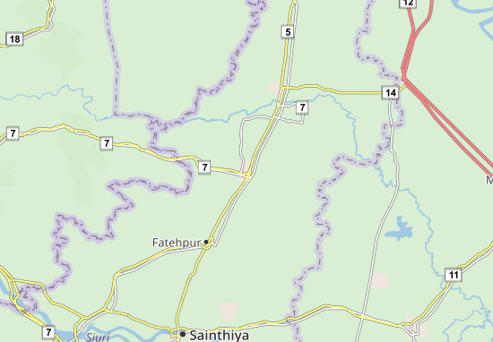 Karte Stadtplan Rampur Hat