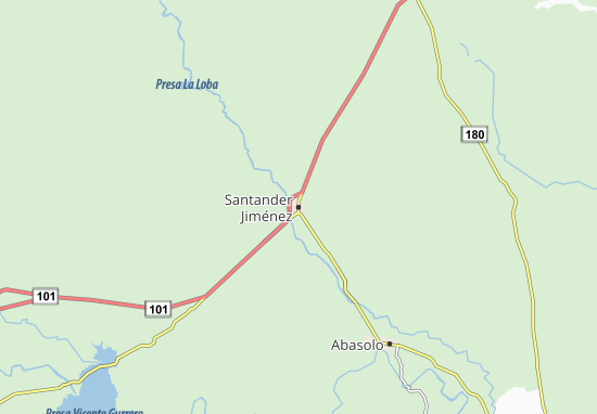 Santander Jiménez Map