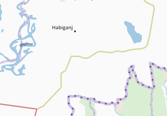 Mapa Shaistaganj