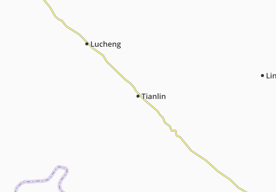 Karte Stadtplan Tianlin