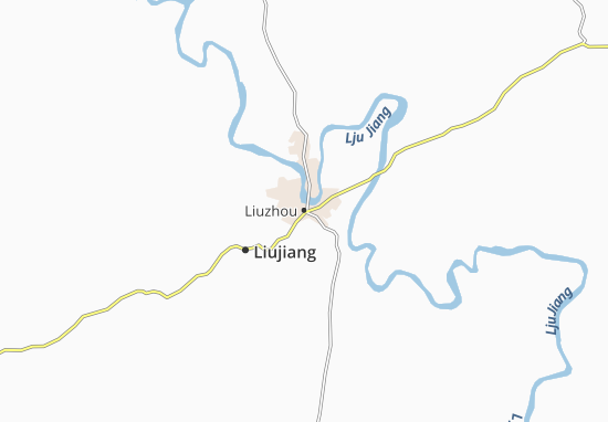 Kaart Plattegrond Liuzhou