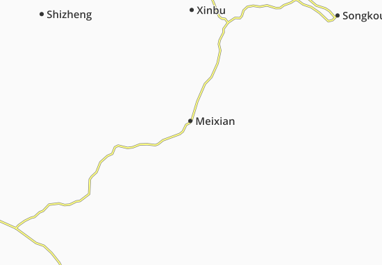 Kaart Plattegrond Meizhou